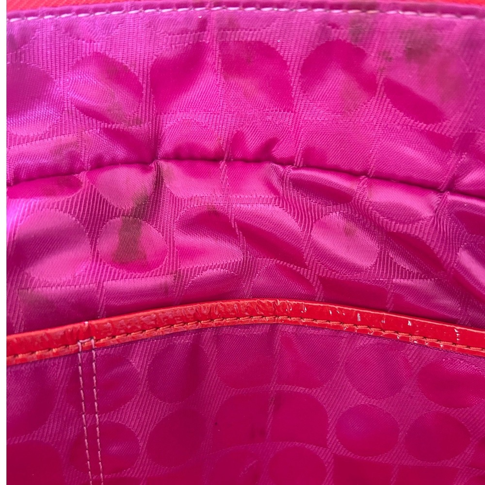 Kate Spade Quilted Puffer Tote Bag Large Red Diamond Stitch Nylon Streetwear - Picture 10 of 16